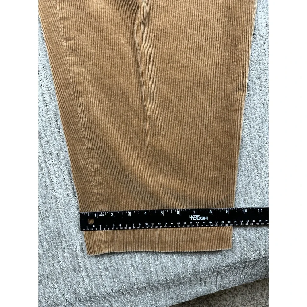 Vtg Polo Ralph Lauren Big Andrew Pants 50Bx30 Brown Corduroy Pleated Classy